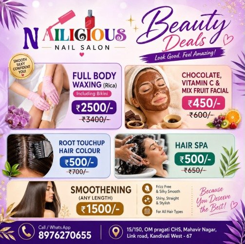 Nailicious beauty deals promotion
